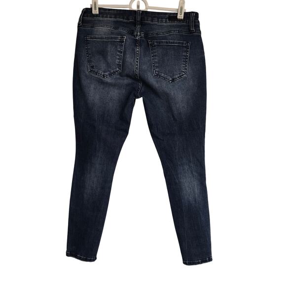 Women's Kut from the Kloth "Donna Ankle Skinny" Distressed Denim Jeans | Size 4P - Picture 2 of 9